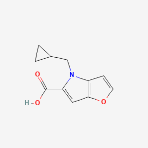 molecular formula C11H11NO3 B13353983 4-(cyclopropylmethyl)-4H-furo[3,2-b]pyrrole-5-carboxylic acid 