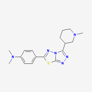 N,N-dimethyl-4-[3-(1-methyl-3-piperidinyl)[1,2,4]triazolo[3,4-b][1,3,4]thiadiazol-6-yl]aniline