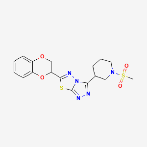 6-(2,3-Dihydro-1,4-benzodioxin-2-yl)-3-[1-(methylsulfonyl)-3-piperidinyl][1,2,4]triazolo[3,4-b][1,3,4]thiadiazole