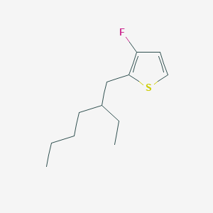 molecular formula C12H19FS B13353999 2-(2-Ethylhexyl)-3-fluorothiophene 