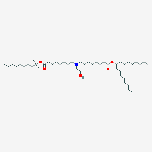 Heptadecan-9-yl 8-((2-hydroxyethyl)(8-((2-methyldecan-2-yl)oxy)-8-oxooctyl)amino)octanoate