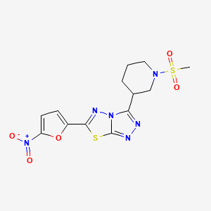 3-[1-(Methylsulfonyl)-3-piperidinyl]-6-(5-nitro-2-furyl)[1,2,4]triazolo[3,4-b][1,3,4]thiadiazole