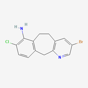 3-Bromo-8-chloro-6,11-dihydro-5H-benzo[5,6]cyclohepta[1,2-b]pyridin-7-amine