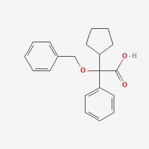 2-(Benzyloxy)-2-cyclopentyl-2-phenylacetic acid