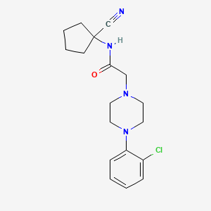 2-[4-(2-chlorophenyl)piperazin-1-yl]-N-(1-cyanocyclopentyl)acetamide