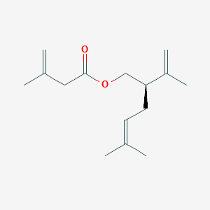 molecular formula C15H24O2 B13354101 (R)-5-Methyl-2-(prop-1-en-2-yl)hex-4-en-1-yl 3-methylbut-3-enoate 