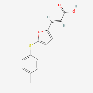 (2E)-3-{5-[(4-methylphenyl)sulfanyl]furan-2-yl}prop-2-enoic acid