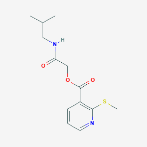 2-(Isobutylamino)-2-oxoethyl 2-(methylthio)nicotinate