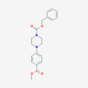 molecular formula C20H22N2O4 B13354148 Benzyl 4-(4-(methoxycarbonyl)phenyl)piperazine-1-carboxylate 