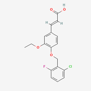 (2E)-3-{4-[(2-chloro-6-fluorobenzyl)oxy]-3-ethoxyphenyl}prop-2-enoic acid