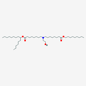 molecular formula C42H83NO5 B13354157 Nonyl 8-((2-hydroxyethyl)(8-oxo-8-(pentadecan-7-yloxy)octyl)amino)octanoate 