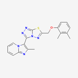 3-{6-[(2,3-Dimethylphenoxy)methyl][1,2,4]triazolo[3,4-b][1,3,4]thiadiazol-3-yl}-2-methylimidazo[1,2-a]pyridine