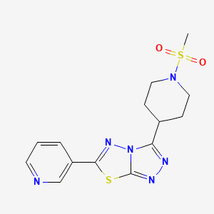 3-[1-(Methylsulfonyl)-4-piperidinyl]-6-(3-pyridinyl)[1,2,4]triazolo[3,4-b][1,3,4]thiadiazole