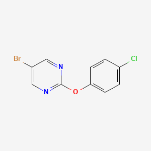 molecular formula C10H6BrClN2O B1335419 5-Bromo-2-(4-chlorophenoxy)pyrimidine CAS No. 887430-82-2