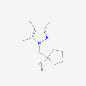 1-((3,4,5-Trimethyl-1H-pyrazol-1-yl)methyl)cyclopentan-1-ol