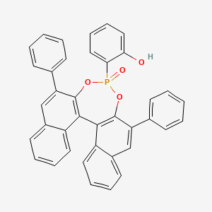 2-(13-oxo-10,16-diphenyl-12,14-dioxa-13λ5-phosphapentacyclo[13.8.0.02,11.03,8.018,23]tricosa-1(15),2(11),3,5,7,9,16,18,20,22-decaen-13-yl)phenol