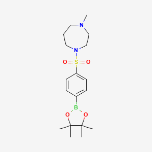 1-Methyl-4-((4-(4,4,5,5-tetramethyl-1,3,2-dioxaborolan-2-yl)phenyl)sulfonyl)-1,4-diazepane