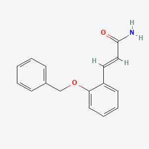 molecular formula C16H15NO2 B13354226 3-[2-(Benzyloxy)phenyl]acrylamide 