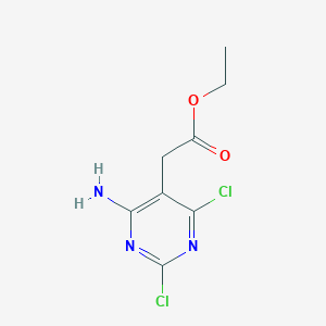 Ethyl 2-(4-amino-2,6-dichloropyrimidin-5-yl)acetate