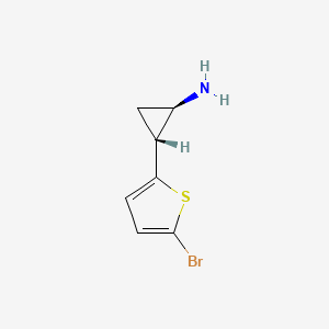 (1R,2R)-2-(5-bromothiophen-2-yl)cyclopropan-1-amine