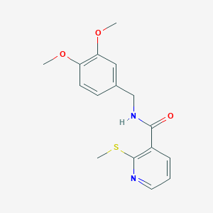 N-(3,4-Dimethoxybenzyl)-2-(methylthio)nicotinamide