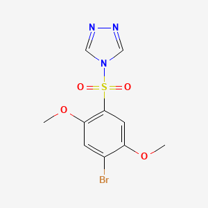 4-[(4-bromo-2,5-dimethoxyphenyl)sulfonyl]-4H-1,2,4-triazole