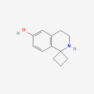 molecular formula C12H15NO B13354329 3',4'-Dihydro-2'H-spiro[cyclobutane-1,1'-isoquinolin]-6'-ol 