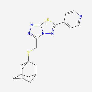 3-[(1-Adamantylsulfanyl)methyl]-6-(4-pyridinyl)[1,2,4]triazolo[3,4-b][1,3,4]thiadiazole