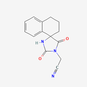 2-(2,5-Dioxo-3',4'-dihydro-2'H-spiro[imidazolidine-4,1'-naphthalen]-1-yl)acetonitrile