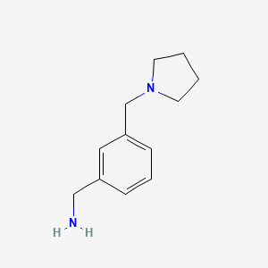 molecular formula C12H18N2 B1335434 3-吡咯烷-1-基甲基苄胺 CAS No. 91271-78-2