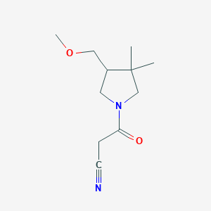 3-(4-(Methoxymethyl)-3,3-dimethylpyrrolidin-1-yl)-3-oxopropanenitrile