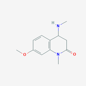 7-Methoxy-1-methyl-4-(methylamino)-3,4-dihydroquinolin-2(1H)-one