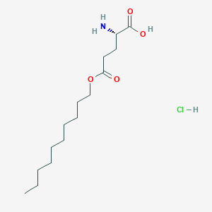 molecular formula C15H30ClNO4 B13354368 (S)-2-Amino-5-(decyloxy)-5-oxopentanoic acid hydrochloride 