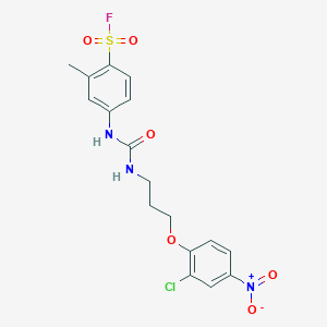 4-({[3-(2-Chloro-4-nitrophenoxy)propyl]carbamoyl}amino)-2-methylbenzenesulfonyl fluoride