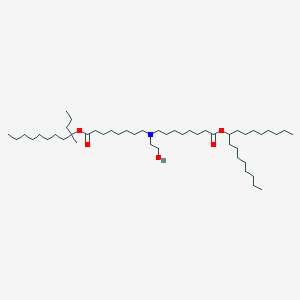 Heptadecan-9-yl 8-((2-hydroxyethyl)(8-((4-methyldodecan-4-yl)oxy)-8-oxooctyl)amino)octanoate