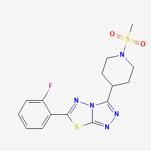 6-(2-Fluorophenyl)-3-[1-(methylsulfonyl)-4-piperidinyl][1,2,4]triazolo[3,4-b][1,3,4]thiadiazole