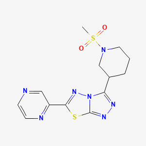 3-[1-(Methylsulfonyl)-3-piperidinyl]-6-(2-pyrazinyl)[1,2,4]triazolo[3,4-b][1,3,4]thiadiazole