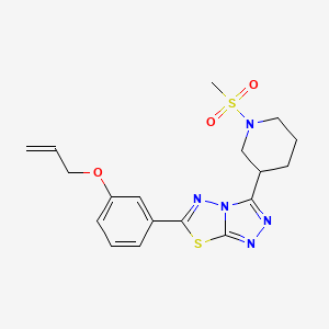 Allyl 3-{3-[1-(methylsulfonyl)-3-piperidinyl][1,2,4]triazolo[3,4-b][1,3,4]thiadiazol-6-yl}phenyl ether