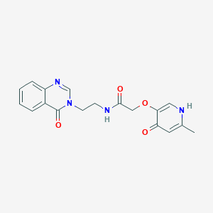 2-[(4-hydroxy-6-methylpyridin-3-yl)oxy]-N-[2-(4-oxoquinazolin-3(4H)-yl)ethyl]acetamide