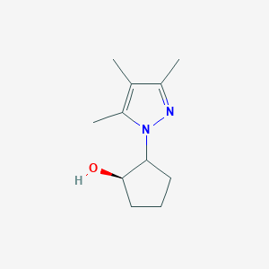 (1R)-2-(3,4,5-trimethyl-1H-pyrazol-1-yl)cyclopentan-1-ol