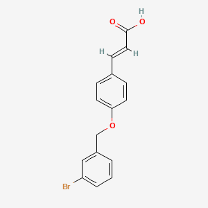 (2E)-3-{4-[(3-bromobenzyl)oxy]phenyl}prop-2-enoic acid