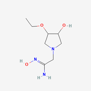 2-(3-Ethoxy-4-hydroxypyrrolidin-1-yl)-N'-hydroxyacetimidamide