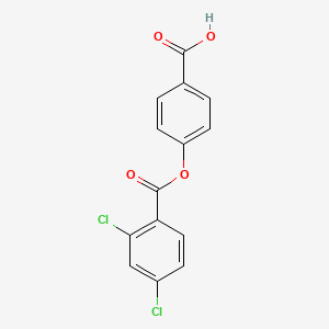 molecular formula C14H8Cl2O4 B13354556 4-[(2,4-Dichlorobenzoyl)oxy]benzoic acid 