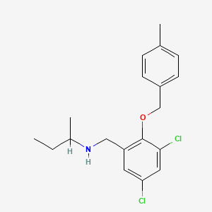 N-{3,5-dichloro-2-[(4-methylbenzyl)oxy]benzyl}-2-butanamine