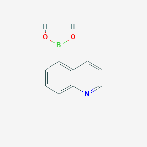 molecular formula C10H10BNO2 B1335460 8-甲基喹啉-5-硼酸 CAS No. 1025010-58-5