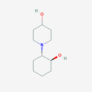 molecular formula C11H21NO2 B13354600 1-((1S,2S)-2-Hydroxycyclohexyl)piperidin-4-ol 