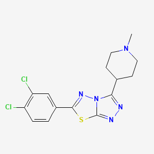 6-(3,4-Dichlorophenyl)-3-(1-methyl-4-piperidinyl)[1,2,4]triazolo[3,4-b][1,3,4]thiadiazole