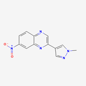 2-(1-Methyl-1H-pyrazol-4-yl)-7-nitroquinoxaline