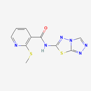 N-([1,2,4]Triazolo[3,4-b][1,3,4]thiadiazol-6-yl)-2-(methylthio)nicotinamide