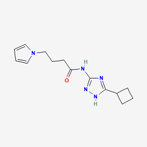 N-(3-cyclobutyl-1H-1,2,4-triazol-5-yl)-4-(1H-pyrrol-1-yl)butanamide